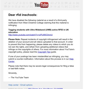 Youtube banning video Aug 8th 2013